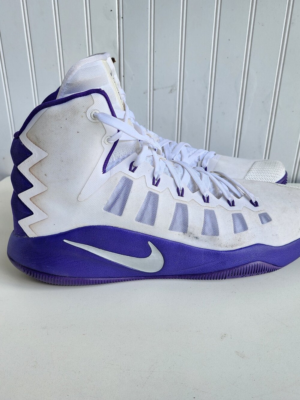 Nike 2016 Purple White Hyperdunk Men's Basketball Shoes 856483-150 Size 18